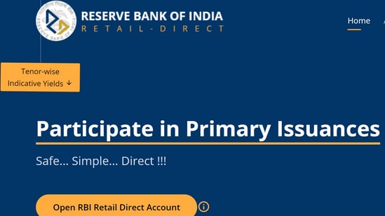 Reserve Bank of India's Retail Direct Portal(RBI)
