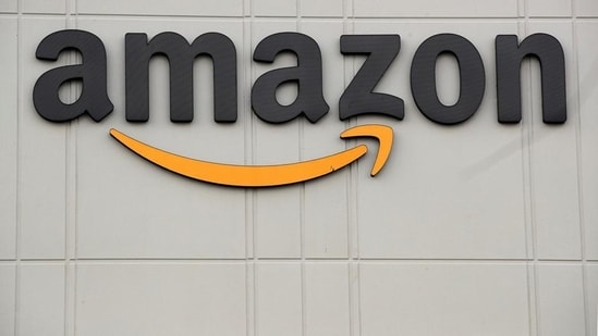 The Amazon logo is pictured outside the company's JFK8 distribution center in Staten Island, New York.(Reuters file)
