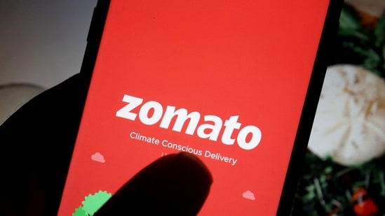 The logo of Indian food delivery company Zomato is seen (REUTERS)