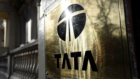 A Tata sign is seen.(REUTERS)