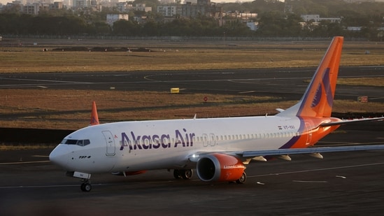 Akasa Air tops the Civil Aviation Ministry's OTP rankings (Reuters)(REUTERS)