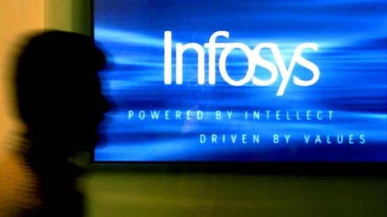 Infosys shares dropped over 3 percent after the CFO's surprise exit from the firm.