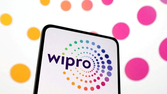 Wipro Ltd logo is seen displayed in this illustration.(REUTERS)