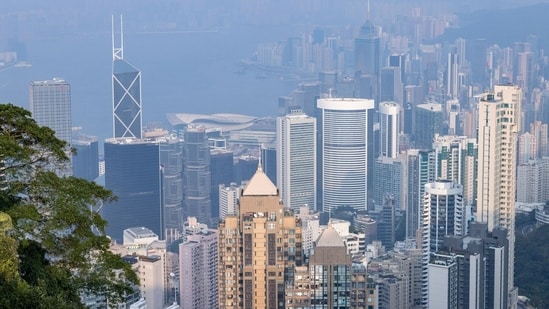 Skyline of Hong Kong's luxury housing area (Bloomberg)(Bloomberg)