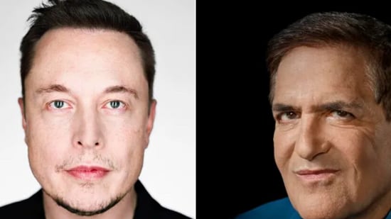 Elon Musk (left) and Mark Cuban (Image courtesy: Forbes)