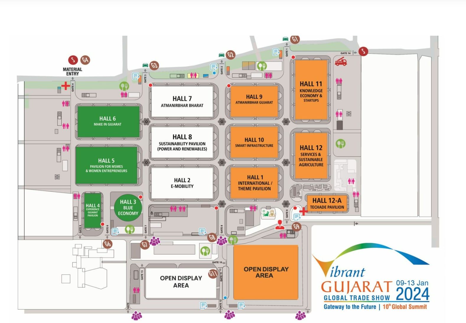 Vibrant Gujarat Global Trade Show will be open for business on Wednesday and Thursday, and then for the general public for two more days. (Source: Vibrant Gujarat official site)