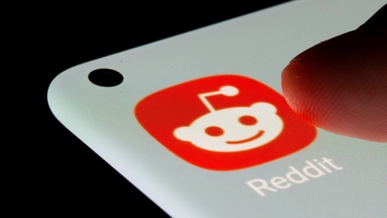 Reddit app is seen on a smartphone.(REUTERS)
