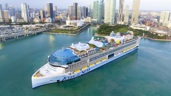 'Icon of the Seas'- the world's largest cruise ship- measures nearly 365 meters from bow to stern.(Royal Caribbean)