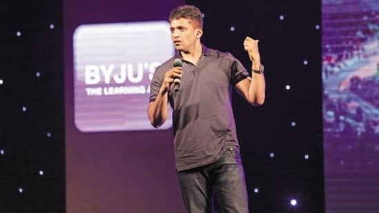 Byju Raveendran of Think and Learn Pvt. Ltd that runs edutech start-up Byju’s. (Livemint)