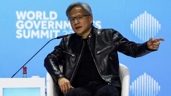 Nvidia Stock Rally: Nvidia's CEO Jensen Huang attend a session of the World Governments Summit, in Dubai, United Arab Emirates.(Reuters)