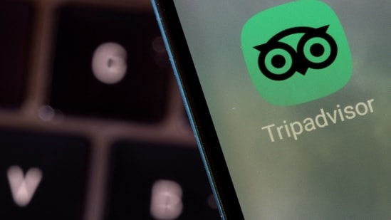 Tripadvisor app is seen on a smartphone(REUTERS)