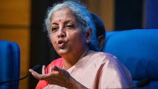 Union finance minister Nirmala Sitharaman. (Raj K Raj/HT photo)(HT_PRINT)