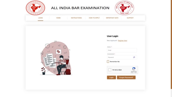 AIBE 18 result 2024 announced, link to check Bar exam result (Screenshot of the BCI website's result login page)