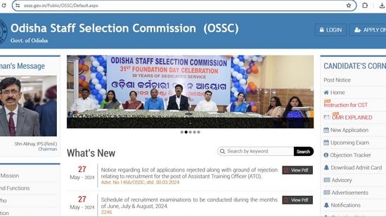 OSSC Recruitment calendar 2024 out for June to August. Download schedule here